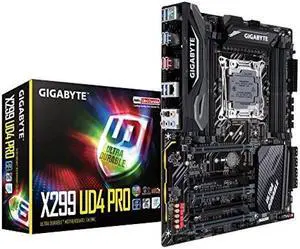 GIGABYTE X299 UD4 Pro (Intel LGA 2066 Core i9/ATX/2 M.2/ USB 3.1 gen 2 Type-A/ RGB Fusion/ Motherboard)