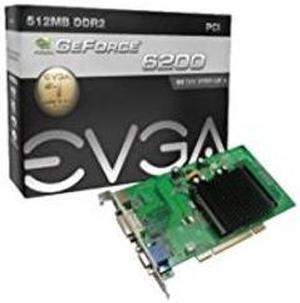 EVGA GeForce 6200 512 MB DDR2 PCI 2.1 VGA/DVI-I/S-Video Graphics Card, 512-P1-N402-LR