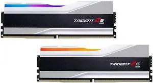 G.SKILL Trident Z5 RGB Series (Intel XMP 3.0) DDR5 RAM 32GB (2x24GB) 8000MT/s CL38-48-48-128 1.45V Desktop Computer Memory UDIMM - Matte Black (F5-8000J3848H16GX2-TZ5RS)