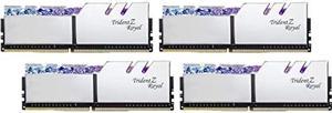 G.SKILL Trident Z Royal Series (Intel XMP) DDR4 RAM 128GB (4x32GB) 3600MT/s CL18-22-22-42 1.35V Desktop Computer Memory UDIMM - Silver (F4-3600C18Q-128GTRS)