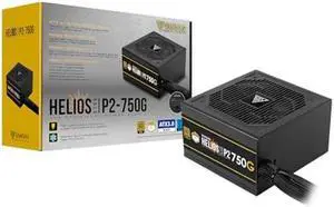 GAMDIAS 750W Gold Gaming PC PSU, 80 Plus ATX Gold 12V Power Supply for PC Computers with Active PFC, ATX 3.0 & PCI e Gen 5.0 Power Supplies, Helios P2-750G