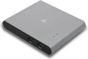 KVM 2-Port USB-C - IOGEAR 2 USB-C/Thunderbolt 3 Devices - 2 USB 3.1, Up To 5Gbps - 4k 30Hz - Power Delivery 75W - Plug n Play - TAA - Mac/Win - GUD3C04