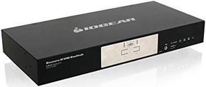IOGEAR 2-Port DisplayPort Secure KVM Desktop Switch 4K UHD - USB Smart Card - CAC Biometrics Support - One Console Controls 2 Secure Computers (TAA) - GCS1412TAA3