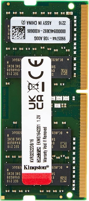 Kingston ValueRAM 16GB DDR4 3200MT/s CL22 SODIMM KVR32S22D8/16 product image