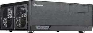 SilverStone Technology GD09 Home Theater PC (HTPC) Computer Case with Faux Aluminum Design for ATX/Micro-ATX Motherboards, SST-GD09B
