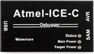 Waveshare Atmel-ICE-C Debugger Programmer Powerful Development Tool Atmel SAM and AVR Microcontrollers Original ATMEL-ICE-PCBA Inside Durable Aluminium Alloy Enclosure Waveshare Atmel-ICE-C Debugger Programmer Powerful Development Tool Atmel SAM and AVR Microcontrollers Original ATMEL-ICE-PCBA Inside Durable Aluminium Alloy Enclosure