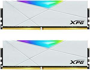 XPG DDR4 D50 RGB 32GB (2x16GB) 3200MHz PC4-25600 U-DIMM 288-Pins Desktop Memory CL16 Kit White (AX4U320016G16A-DW50)