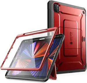 SUPCASE for iPad Pro 12.9 Inch Case 6th/5th/4th Generation 2022/2021/2020 (Unicorn Beetle Pro), [Built-in Screen Protector & Stand & Pen Holder] Full-Body Rugged Cover for iPad Pro 12.9 Inch, Ruddy