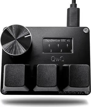 BTXETUEL SayoDevice O3C OSU Keyboard Rapid Trigger Hall Switches Magnetic Linear Switches Keyboard with Knob and Screen,Copy Paste,Shotcut,Macro Hotswap Mini Keypad....