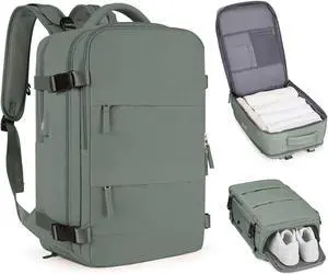 coofay Large Travel Backpack For Women Men Airline Approved Carry On Backpack Flight Approved Waterproof Sports Luggage Backpack Casual Daypack Small Hiking Backpack