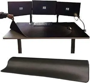 [55" x 24"] Extra-Large Mouse Pads, Gaming mat - Enhance Gaming Experience with The Massive Battle mat, Waterproof, Easy-Clean, and Lint-Free, Desk mat Perfect for PC Game Tables (Black, 2XL)