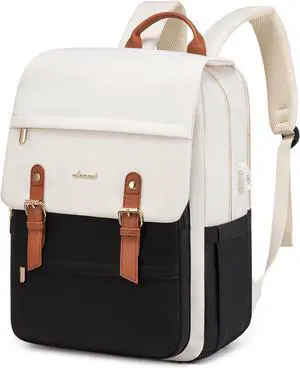 LOVEVOOK Laptop Backpack for Women Vintage Travel Backpack Purse Airline Approved 15.6 Inch Large Computer Backpack Fashion Teacher Nurse Bag for Work Business College