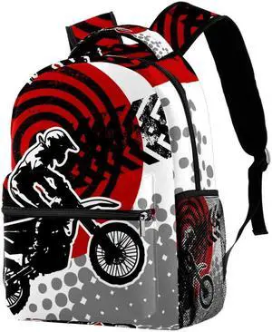 EVANLinsim Motocross Backpacks Boys Girls School Book Bag Travel Hiking Camping Daypack Rucksack