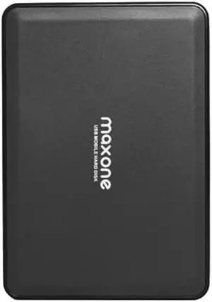 Maxone Portable External Hard Drives 500GB-USB 3.0 2.5'' HDD Backup Storage, Compatible with PC, Desktop, Laptop, Black