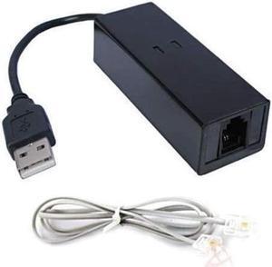 USB 56K External Dial Up Fax Data Modem Windows 10 / 8 / 7 / XP / Vista