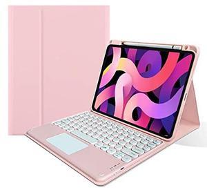 kaitesi Keyboard Case Compatible with iPad Mini 7 A17 Pro/iPad Mini 6th Generation Touchpad Detachable Keyboard Support Pencil Charging (Light Pink)
