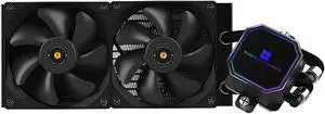 Thermalright Frozen Prism 240 Black Liquid CPU Water Cooler with 120mm PWM Fan,240 Black Cold Row Specification,Integrated Water-Cooler Heatsink for AM4/AM5,Intel LGA1700/1851/1150/1151/1200/2011