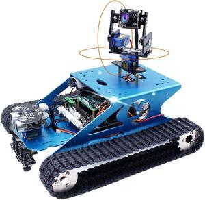 Yahboom AI Robot Kit Tank Chassis for Raspberry Pi 4B Camera Starter Kit Python Programmable Electronic Science Project DIY Smart Car Robotics for 16+
