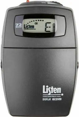 Listen Technologies Portable Display RF Receiver (72 MHz)