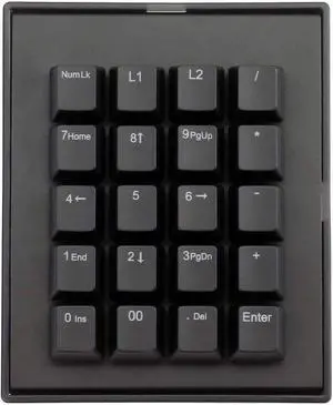 Max Keyboard Falcon-20 Programmable Macropad Mechanical Keyboard, Backlit Multicolor LED, Cherry MX RGB Switch (Cherry MX RGB Silent)