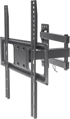 Manhattan Universal Basic LCD Long Arm TV Wall Mount for 32-55 Inch TVs, 17" Extension, Full Motion Swivel & Tilt Bracket - Black 461320