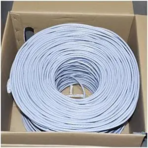 Premiertek 1000Ft Cat6 23AWG UTP Solid 4-Pairs Network Ethernet LAN Cable Bulk Gray (CAT6-CCA-1KFT-GY)
