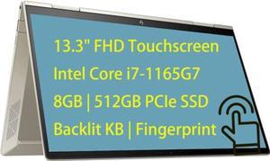 HP Envy x360 2in1 133 FHD Touchscreen Laptop Intel Evo Platform 11th Gen Core i71165G7 8GB Memory 512GB PCIe SSD Backlit Keyboard Fingerprint Reader Thunderbolt Windows 10 ABYS Mouse Pad