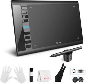 UGEE M708 Drawing Tablet,10 x 6 inch Digital Graphics Tablet with Battery-Free Stylus,8 Hot Keys Compatible with Windows MacBook Chromebook,Prefect for Artist,Designer,Beginner Online Teaching