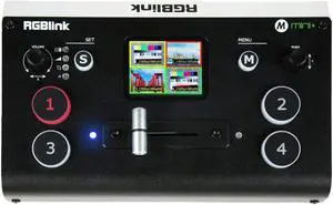 RGBlink Mini+ 4-Channel HDMI Live Streaming Production Switcher with DSK and PTZ Control