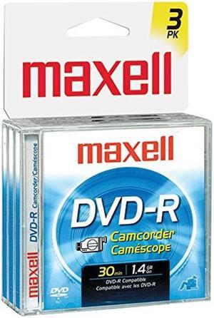 Maxell 8cm Write-Once DVD-R Removable Disc for DVD Camcorders - 3 Pack