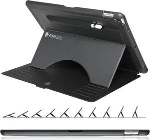ZUGU CASE 2017/2015 iPad Pro 12.9 inch (Old Model) 1st & 2nd Gen Case Prodigy X, Very Protective But Thin, Convenient Magnetic Stand, Sleep/Wake Cover for Men & Women, Black