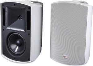 Klipsch AW-650 Indoor/Outdoor Speaker, White (Pair) - Two-Way All-Weather Loudspeakers - 6.5" IMG Woofer & 1" Titanium Dome Tweeter - UV-Resistant Enclosure