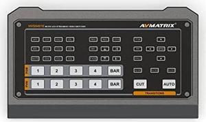 AVMATRIX HVS0401E Micro 4 Channel HDMI DP Video Switcher Mixer 4 Channel Inputs with RTMP Live Streaming and Record