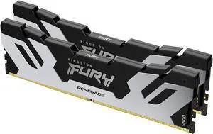 Kingston FURY Renegade Silver 32GB (2x16GB) 6400MT/s DDR5 CL32 DIMM Desktop Memory (Kit of 2) | Intel XMP 3.0 | Overclocking Stability | KF564C32RSK2-32