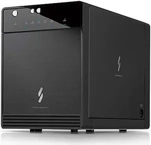 Mediasonic USB 3.2 4 Bay 3.5" SATA Hard Drive Enclosure DAS - USB 3.2 Gen 2 10Gbps Type C | USB-C (HF7-SU31C) Support 24TB HDD
