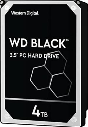 Western Digital 4TB WD Black Performance Internal Hard Drive HDD - 7200 RPM, SATA 6 Gb/s, 256 MB Cache, 3.5" - WD4005FZBX