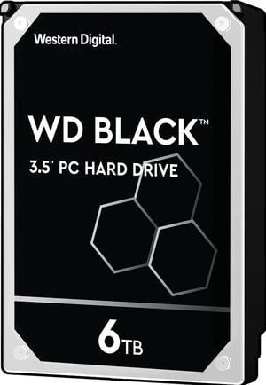 Western Digital 6TB WD Black Performance Internal Hard Drive HDD - 7200 RPM, SATA 6 Gb/s, 256 MB Cache, 3.5" - WD6003FZBX