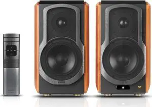 Edifier S1000W WiFi Audiophile Active Bookshelf 2.0 Speakers, 120W RMS Wireless HiFi Bluetooth Sound System Works with Alexa, Optical/RCA x 2 Coaxial, Supports AirPlay 2, Spotify Tidal Connect- Pair