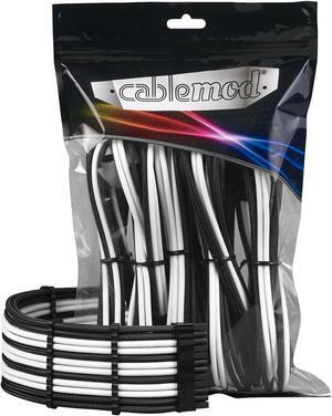 CableMod Pro ModMesh Sleeved Cable Extension Kit (Black + White)