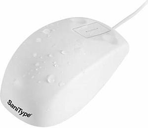 SaniType Professional-Grade Optical Waterproof Mouse with Touchpad-Scroll (USB) (White) | OMST0C03-W