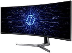SAMSUNG 49 Odyssey CRG Series Dual QHD 5120x1440 Curved Gaming Monitor 120Hz QLED HDR Height Adjustable Stand Radeon FreeSync LC49RG90SSNXZA