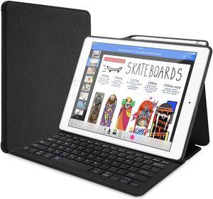 ProCase Keyboard Case for iPad Pro 12.9" 2017/2015 Old Model with Built-in Apple Pencil Holder, Slim Lightweight Cover Folio Stand Smart Cover with Keyboard for Apple iPad Pro 12.9 inch -Black