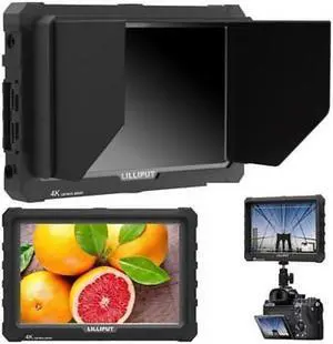 LILLIPUT A7S 7" 1920x1200 IPS Screen Camera Field Monitor 4K 1.4 HDMI Input output Video with Black Rubber Case Best Field Monitor (LILLIPUT USA OFFICIAL SELLER for full warranty)