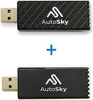 AutoSky Wireless CarPlay Adapters - Carbon Fiber and Black