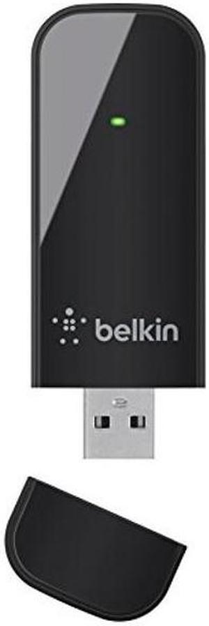 Belkin N600 DB F9L1101 Wireless Dual-Band USB Adapter, Up to 300Mbps Speed (Black)