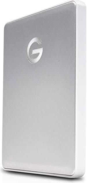 G-Technology 2TB G-DRIVE Mobile USB-C (USB 3.1) Portable External Hard Drive, Silver - 0G10339