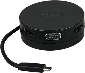 Dell USB-C Mobile Adapter (DA300), Black, DELL-DA300