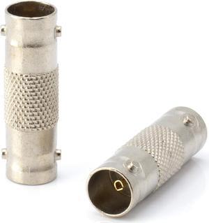 BNC Connectors, Female to Female Coupler - 100 Pack - (Barrel Connector) Adapter for Security Camera CCTV, SDI, HD-SDI