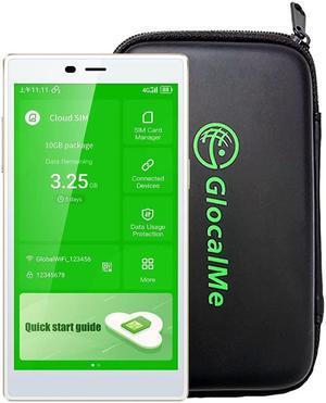 GlocalMe G4 Pro 4G LTE Mobile Hotspot Router & Protective Case, with US 8GB & Global 1.1GB Data, 5" Touch Screen LCD Display Portable WiFi Hotspot for Travel, No Contract, SIMFREE, Pocket WiFi Device