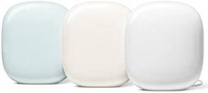 Google Nest WiFi Pro - 6E - Reliable Wi-Fi System with Fast Speed and Whole Home Coverage - Mesh Wi-Fi Router - 3 Pack - Snow, Linen, Fog